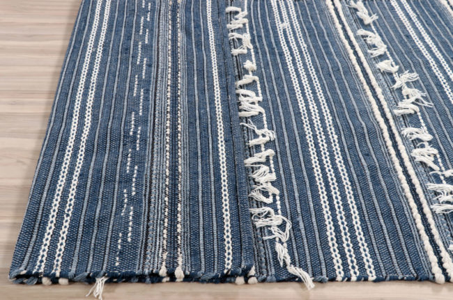 Noir Denim Omen Handwoven Wool Rug - Image 2